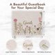 thumbnail image 2 of Libro de invitados Upstart Decor floral de lino rosa 10x8 pulgadas, 2 of 7