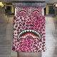 thumbnail image 2 of Fade Pink Red Bape Shake Camo Comforter Set Soft 3 Pcs Twin Bedding Sets Thicken for All Season, 2 of 5