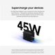 thumbnail image 4 of Cargador Samsung EP-T4511XWEGUS de 45 W con cable USB-C, blanco, 4 of 9