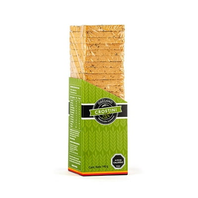 Mini Tostadas Crostini Orégano Al Oliva 140 G Vollkorn