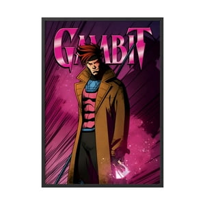 Creango - Cuadro Poster Enmarcado Gambito Xmen Hombre X Marvel Decorativo