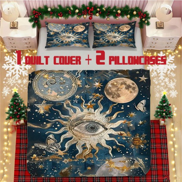 Astrology Eye Soft Printed Bedding Set Polyester Fabric Decorative & Warm