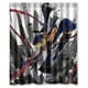 thumbnail image 1 of Cortina de ducha de baño con ganchos, diseño de chica sexy con espada y pistola de Blazblue Noel Vermillion Anime, tamaño 60 x 72 pulgadas, 1 of 3