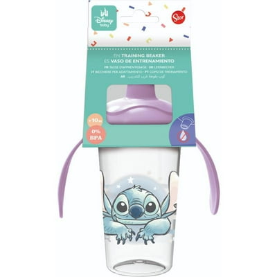 Vaso De Entrenamiento Con Asas Y Boquilla Rigida 295Ml Stitch Transparente