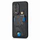 thumbnail image 5 of Funda Resistente para Honor 80 con Tarjetero y Soporte, Diseño Magnético Negro, 5 of 5