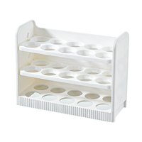 Magideal - Contenedor De Almacenamiento De Huevos De 3 Niveles, Bandeja Para Huevos, Organizadores De Huevos Para Nevera, Soporte Para Huevos Para Suministros De