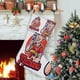 thumbnail image 1 of Mecánico Tema: Calcetines de Navidad, fino lino blanco para colgar en escaleras y chimenea, decoración navideña para el hogar, regalo de Navidad.54cm×38cm, 1 of 5