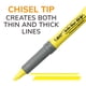 thumbnail image 3 of Iluminador Brite Liner Grip Con Punta Cincel Amarilla Paquete De 5, 3 of 7