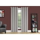 thumbnail image 2 of Panel de cortina Monarch Specialties Blackout 95H Silver x2, 2 of 6