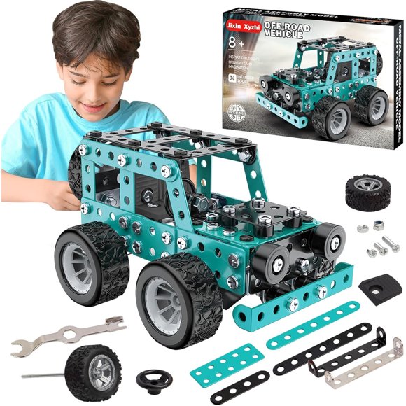Kit Metálico Jixin Xyzhi YK623 de 194 Piezas para Vehículo Offroad, Edad 8+