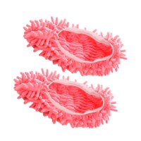 Magideal - Limpiador De De Mopa Para El Polvo, Calcetines Para Mopa Para Limpiadores De Cabello, Limpieza De Suelos, Unisex , Rosado สีแดง
