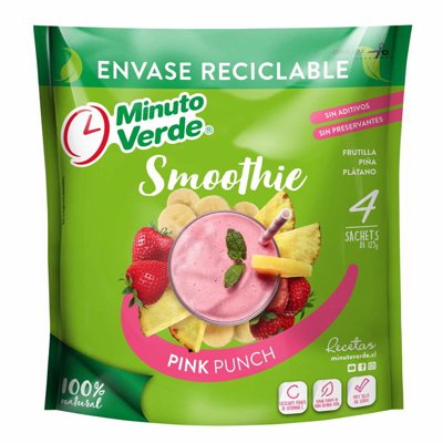 Batido De Frutas Pink Punch 500 G Minuto Verde