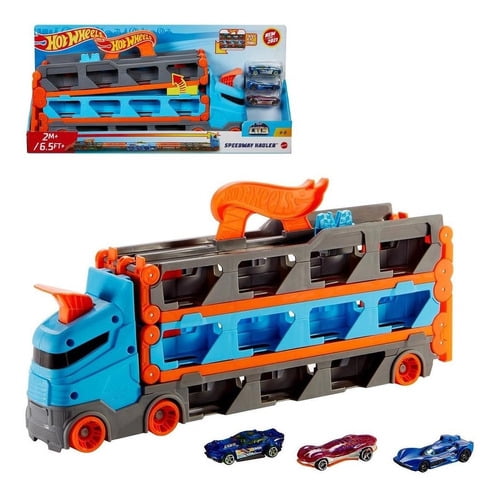 Hot Wheels City Pista de Juguete Remolque Pista de Carreras