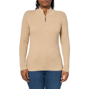 Jersey Tommy Hilfiger Para Mujer Con Cierre 1/4 Y Cuello Redondo, Xxl