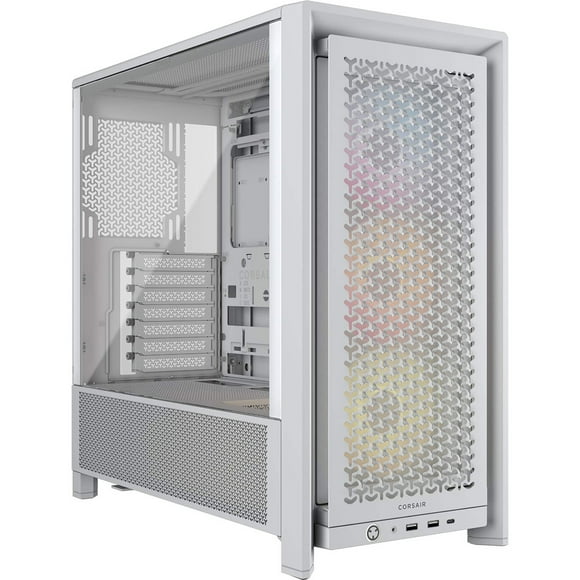 Gabinete Gamer Corsair FRAME 4000D RS ARGB, Vidrio Templado, 3x120 ARGB, E-ATX, Color Blanco