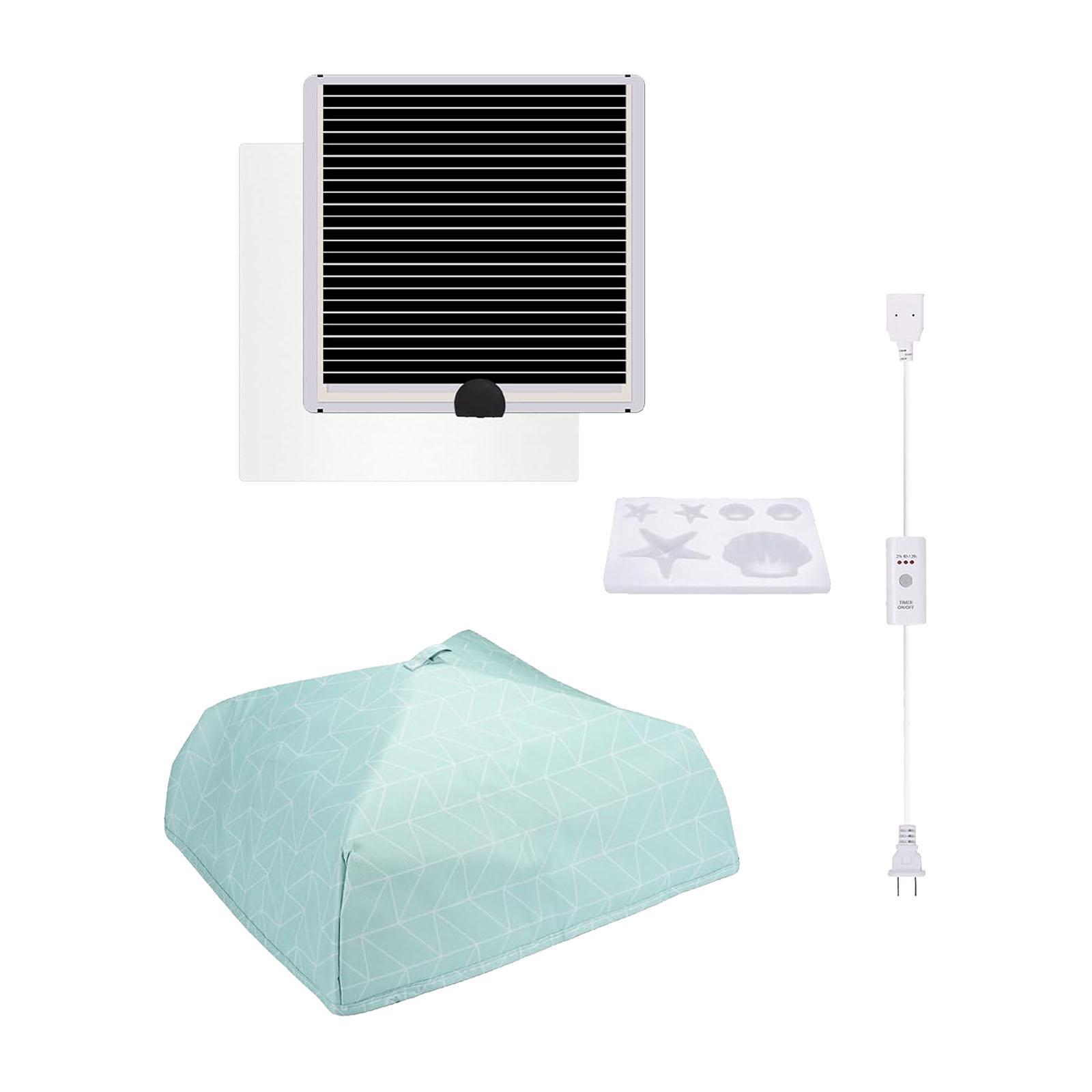 Magideal - Con Función De Ajuste De Tiempo Modelo De Resina Almohadilla Térmica Portátil Reutilizable Temperatura Ajustable 28W Enchufe Estadounidense Estera