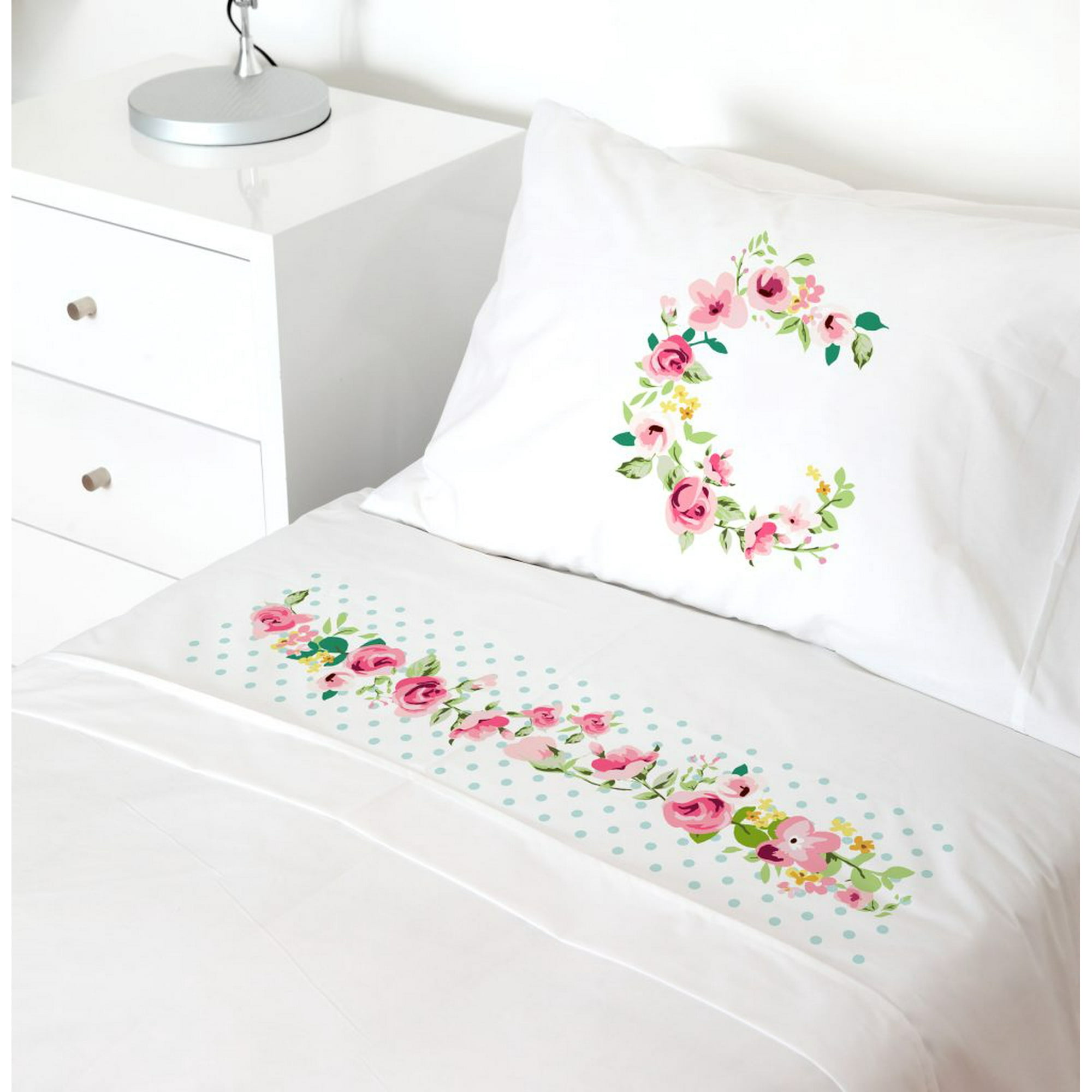 Tuyo Print - Juego De Sábanas Transición Letras Vintage C