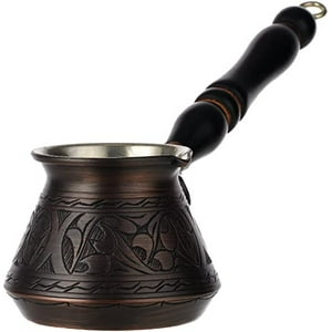 Cafetera De Cobre Grabada Demmex, La Más Gruesa De 2Mm Para Hacer Café Turco, Griego Y Árabe En La Cocina, Cezve Ibri