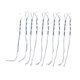 thumbnail image 1 of 10 Piezas De Tzitzits Tradicionales Judíos, Tzitzits Para Jeans, Borlas Para Bolso, Suéter, Azul Y Blanco, 1 of 5
