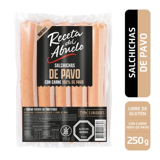 Salchichas Con Pavo 250 g PF