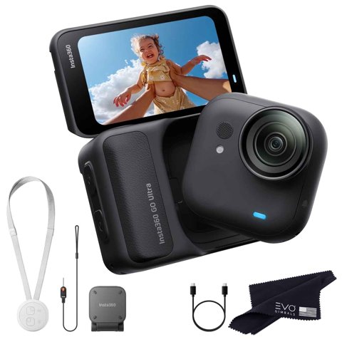 Cámara Insta360 Go Ultra Standard Bundle Midnight Black 4K