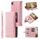 thumbnail image 1 of Premium Leather Flip Phone Case with Zipper Wallet for iPhone 14, 13, 12, 11 Pro Max, X, XS, XR, 8, 7, Plus SE 2020, 2022, 1 of 3