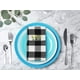 thumbnail image 3 of Servilletas de Tela Ramanta Home 46 cm Negro y Blanco - Pack de 12, 3 of 4