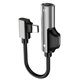 thumbnail image 1 of Adaptador De Conector De Auriculares 2 En 1 USB-C PD Para Auriculares Estéreo Auxiliares Plateado, 1 of 5