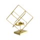 thumbnail image 3 of Candelabro De Metal Con Soporte Para Decoración De Centros De Mesa, Cuadrado, Dorado, 3 of 5