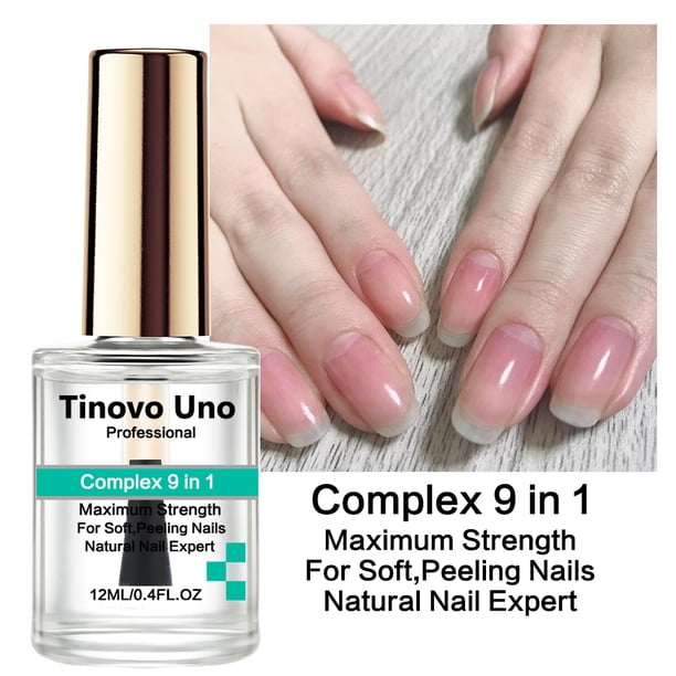 Tinovo Uno White Nail Polish Natural Dry Normal Nail Lacquer Strengthener Treatment Care 12ML Non-peeling Oil-based Nail Enamel