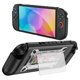 thumbnail image 1 of Compatible con Switch 2 Funda con almacenamiento para 5 tarjetas de juego Soporte abatible magnético desmontable Cubierta a prueba de golpes de grado militar, 1 of 7
