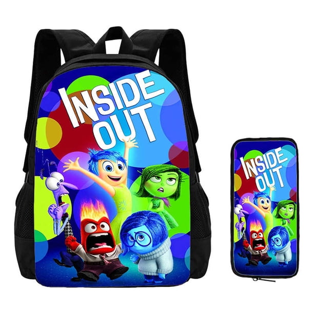 2Pcs Set Inside Mochila Out School Backpack with Pencil Case ,Cartoon School Bags for Boys Girls ,Children Backpack for Pupil