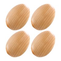 Magideal - 4 Ganchos De Madera Para Abrigos, Organizadores Para Colgar Llaves, Ganchos De Pared Con Forma De Huevo Para Baño, Fregona, Escoba, Cuerdas, Jardín Y