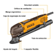 thumbnail image 2 of Multicortadora Multiproposito Electrica Ingco 300w Mf3008-7, 2 of 10