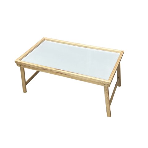 Oem - Mesa Desayuno Cama Mesa Notebook De Madera Bambu 50Cm