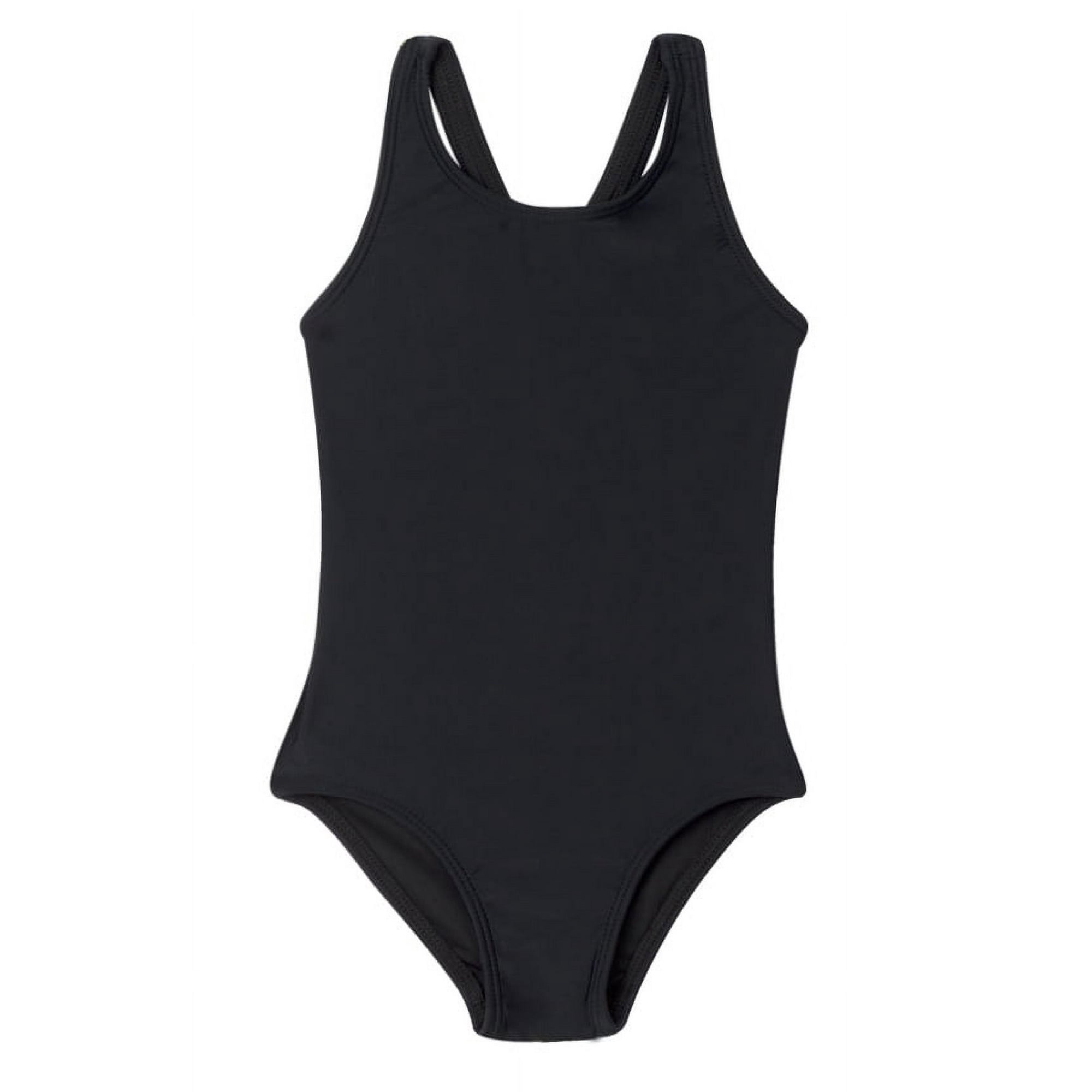 Samia - Traje De Baño Deportivo De Niña Negro 4