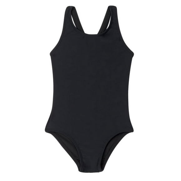 Traje De Baño Deportivo De Niña Negro 4