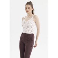 Fashionspark - Polera Mujer Escote Corazón Y Recogido Crudo