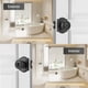 thumbnail image 3 of Perillas de puerta NCSEN, 2 unidades, negro mate, privacidad estilo costero, 3 of 6