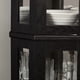 thumbnail image 2 of Gabinete Curio de esquina iluminada - estante de pantalla de vidrio con puertas de vidrio templado, estantería ajustable y bombilla de perlas incluida, 2 of 6