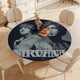 thumbnail image 4 of Nirvana-theme Fitted Round Tablecloths Elastic Edged Table Covers Waterproof Table Cloth for Kitchen Holiday Party Tables Decor 120cm, 4 of 6