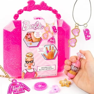 Kit Para Hacer Joyas Barbie Sparkling Bling Con Estuche De Almacenamiento 6+