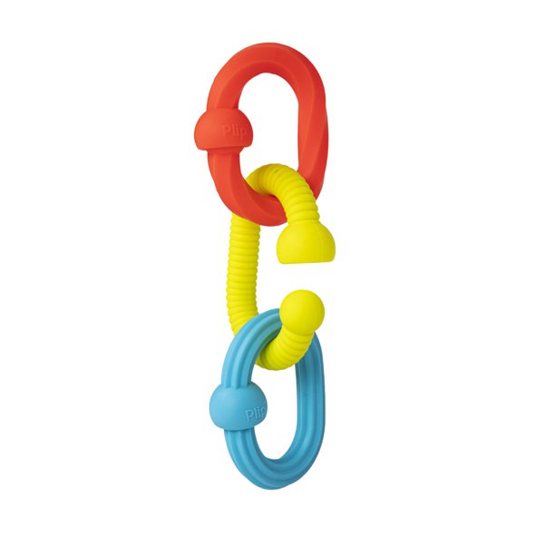 Fat Brain Toys Plip Grips, juguete sensorial con textura llamativa, juguetes de tamaño de viaje para bebés de 6 meses o más