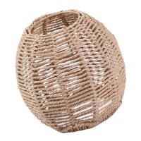 Magideal - Lámpara Colgante Pantalla Boho Luz De Techo Pantalla Cuerda De Papel Mimbre De Mimbre Tejida A Mano Cubierta Para Comedor Cocina Restaurant , Estilo A Medio