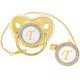thumbnail image 1 of Chupete para bebé ANFENG personalizado en dorado con clip y tapa, 1 of 6