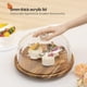 thumbnail image 5 of Base para pastel cutesun de madera de acacia de 30 cm, giratoria con cúpula, 5 of 7