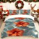 thumbnail image 1 of Hibiscus Flower Print Quilt Cover Set of 3 Theme Bedding of Quilt Cover Pillowcase Set Soft Comfortable Suitable for Home And Bedro, 1 of 1