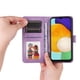thumbnail image 2 of Funda tipo cartera FOXDOCK para Samsung Galaxy A13 5G , diseño girasol en relieve, cuero PU, cierre magnético, soporte y tarjetero, 2 of 5