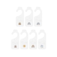 Magideal - Divisores De Armario De Bebé Divisores De Suspensión De Decoración De Guardería Adorables, Organizador De Ropa De Bebé De Acrílico, Etiqueta Divisoria Rectángulo