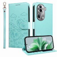 Funda Billetera Foxdock Compatible Con Oppo Reno 11 Pro, Diseño Perrito Tierno, Ranuras Para Tarjetas Y Soporte Plegable